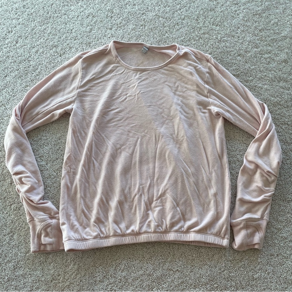 Athleta girl pink sweater